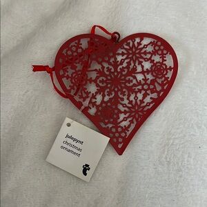 Julep Red Heart Ornament